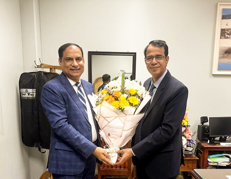 Shimanto Bank congratulated new Deputy Governors of Bangladesh Bank Md. Khurshid Alam and Dr. Md. Habibur Rahman.